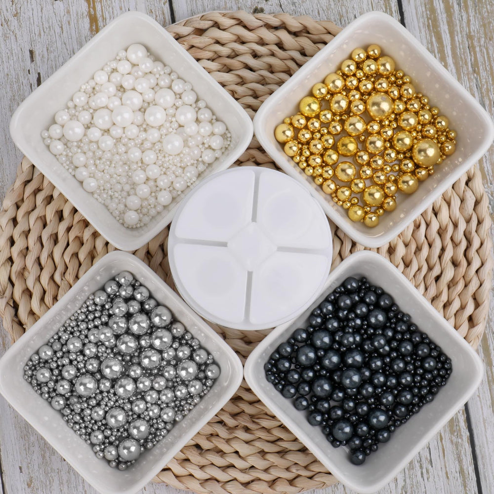 Kercky Sprinkles Pearl Mix silver shimmer on desserts.