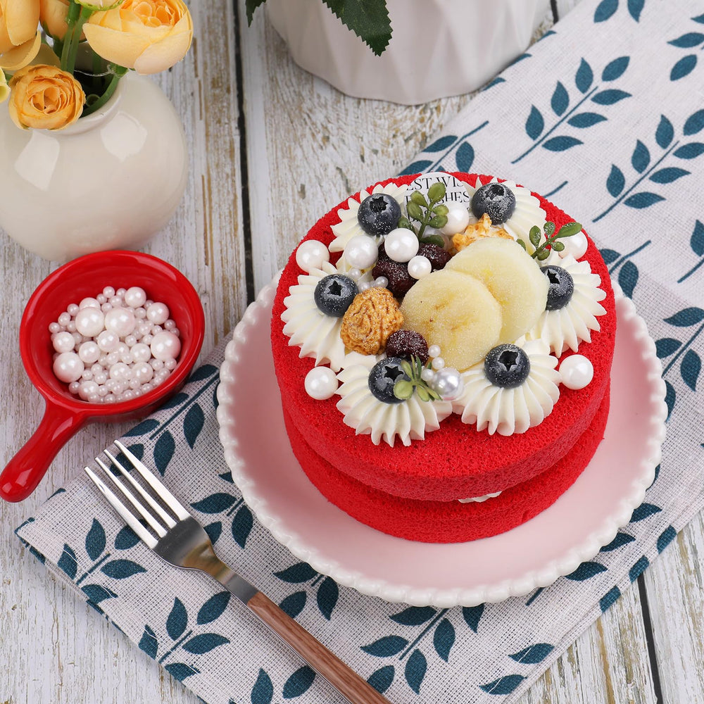 Kercky white pearl sprinkles, 7mm provide bold accents for cookies