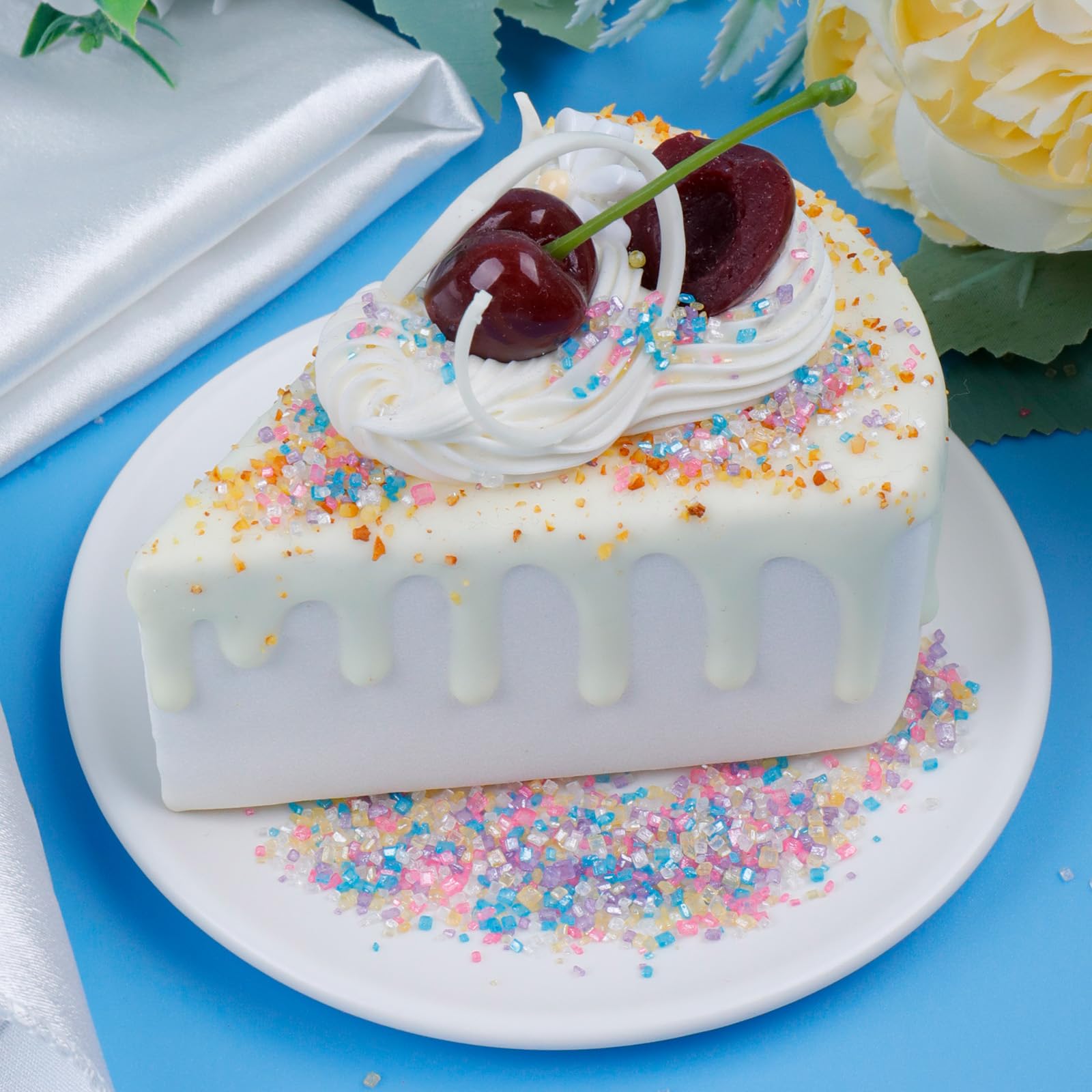 Kercky Unicorn Mix and Jimmies add vibrant color to cupcakes and cookies.