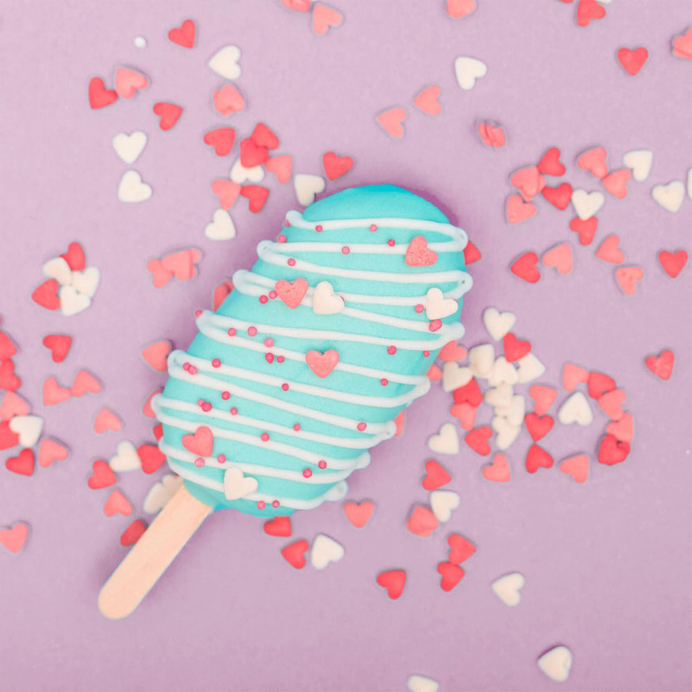 Kercky Valentines Sprinkles pink jimmies brighten cupcakes and cookies with vibrant color