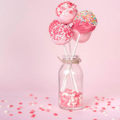 Kercky Valentines Sprinkles white heart adds elegance to cakes, cupcakes, and cookies