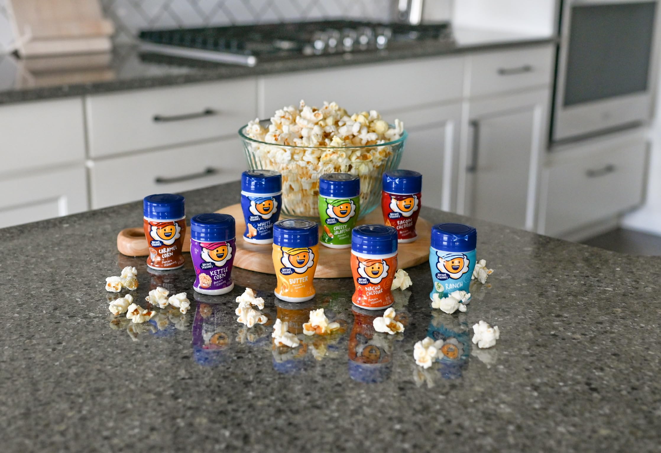 Kernel Season's Butter mini jar adds classic flavor to popcorn and roasted veggies.