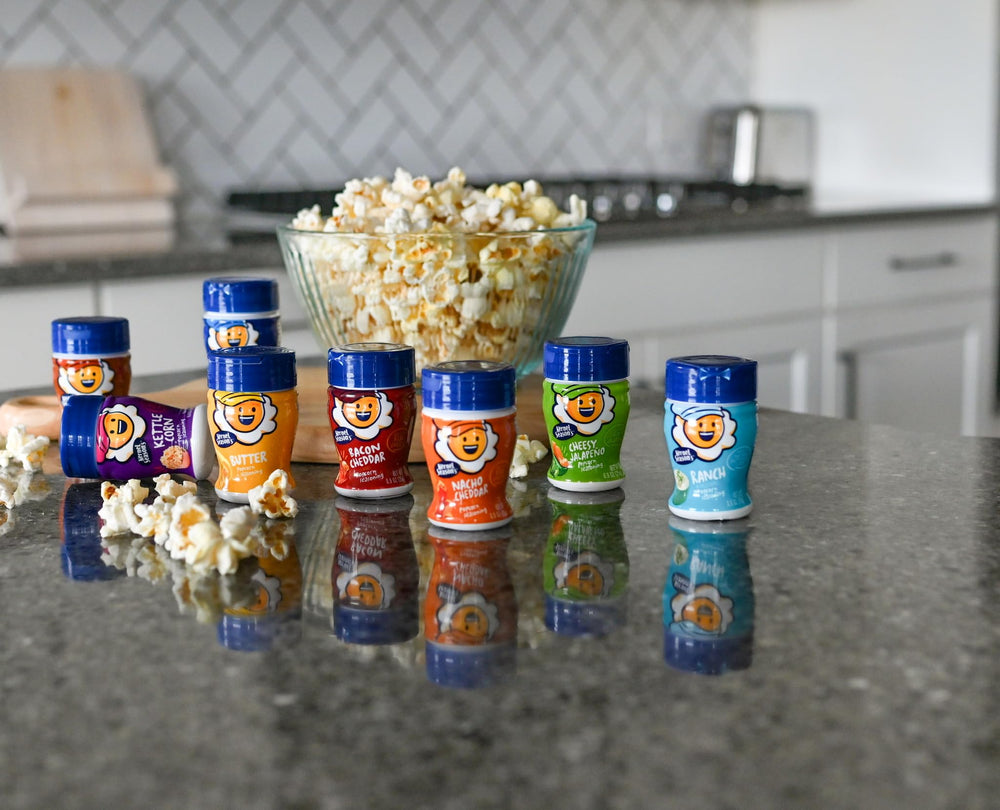 Kernel Season's Caramel Corn mini jar adds dessert-like sweetness to popcorn.