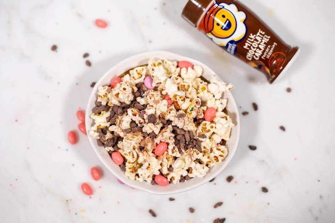 Kernel Season's caramel closeup ingredients show real brown sugar sweetness for indulgent flavor ideas.