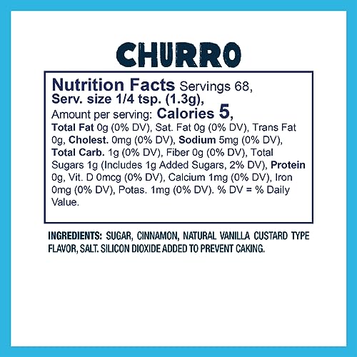 Dispense action of Kernel Season's churro seasoning for even popcorn dusting