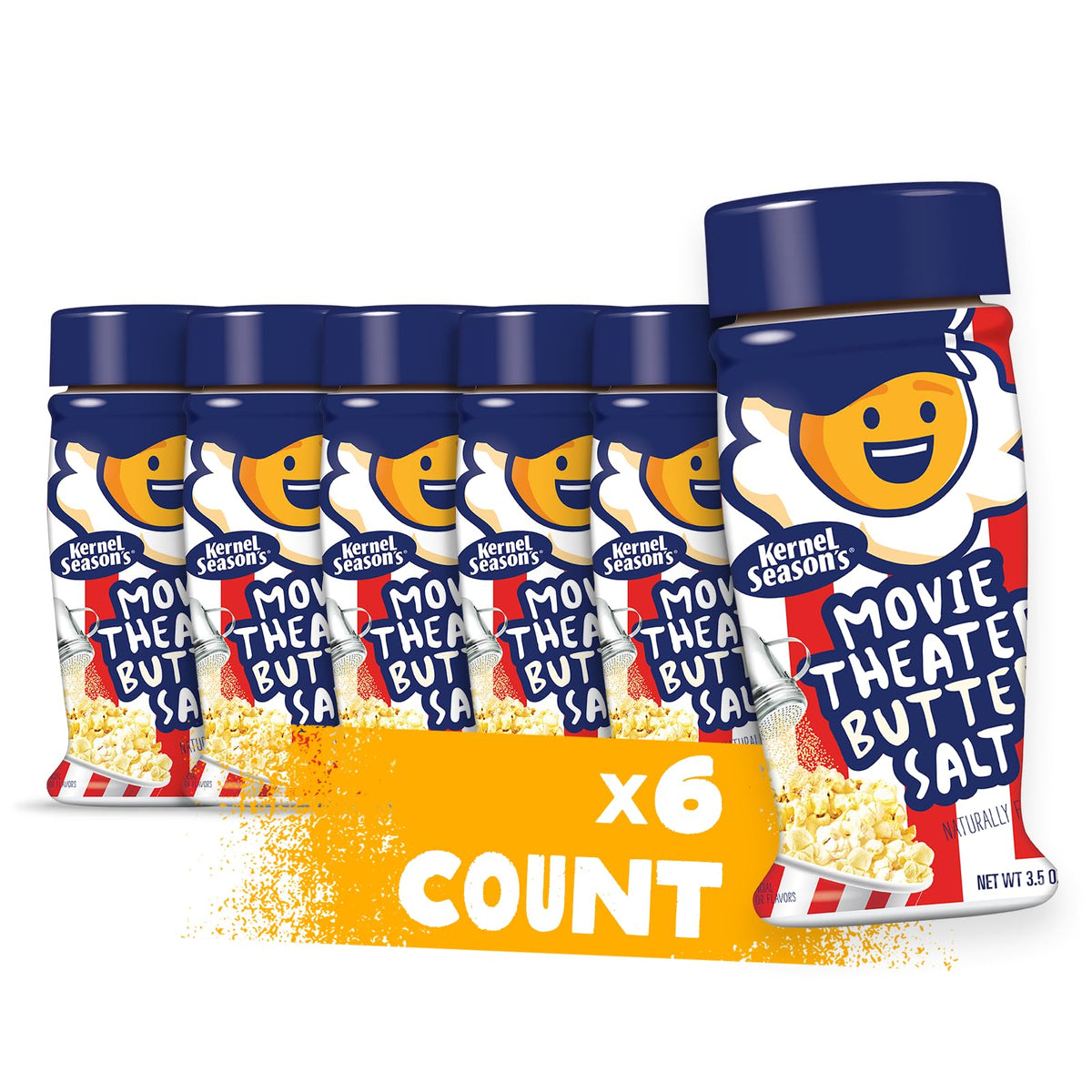 Kernel Season's movie theater butter salt jar enhances popcorn flavor with precision