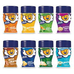 Kernel Season's White Cheddar mini jar adds bold popcorn flavor and snack versatility.