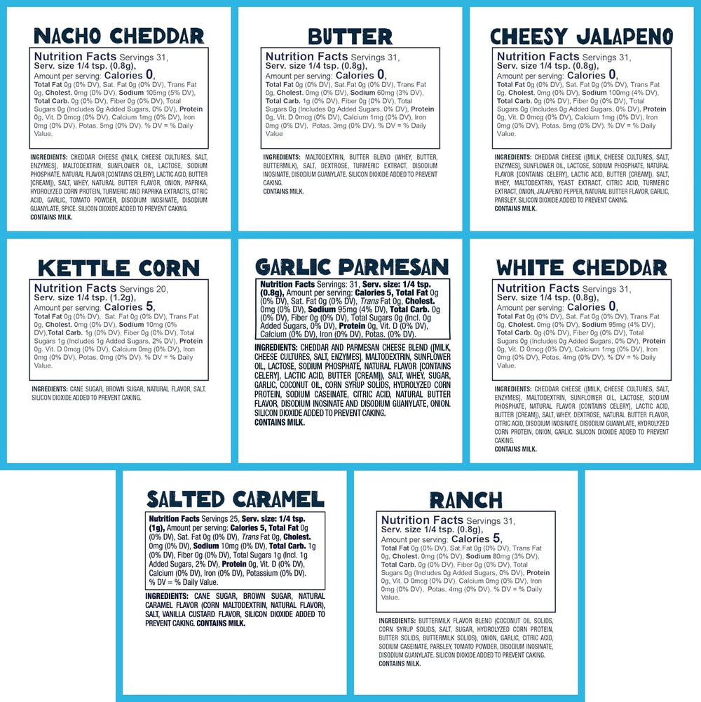 Kernel Season's White Cheddar shaker for bold, cheesy popcorn flavor.