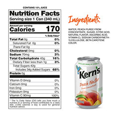 Kern's Tropical Fruit Nectar Peach can, ideal for quick cold drinks.