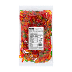 Kervan Bebeto gummy worms in bright multi-fruit colors, perfect for kids' snacks