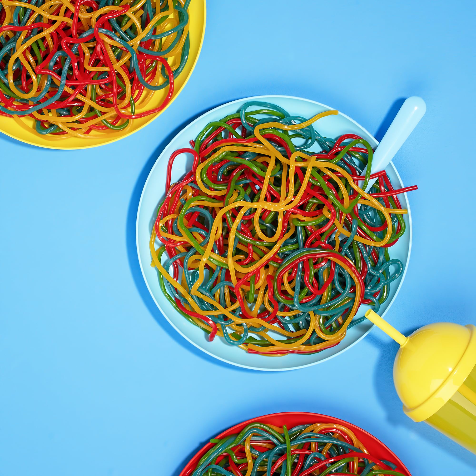Kervan Bebeto Rainbow Laces on a dessert table