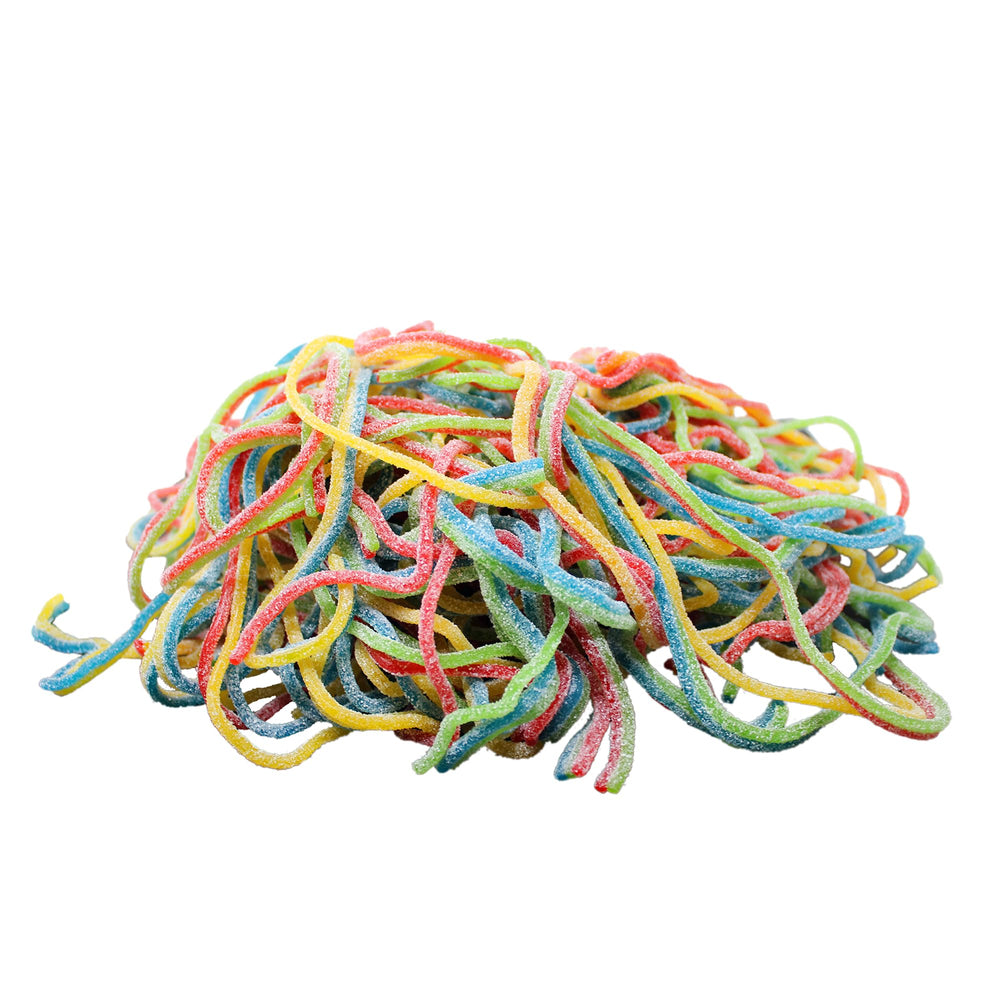 Kervan Bebeto Sour Rainbow Laces soft and chewy texture appeals to kids.