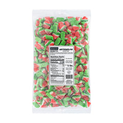 Kervan Candy Watermelon Slices in a sealed bag showing vibrant fruity flavor for snacking.