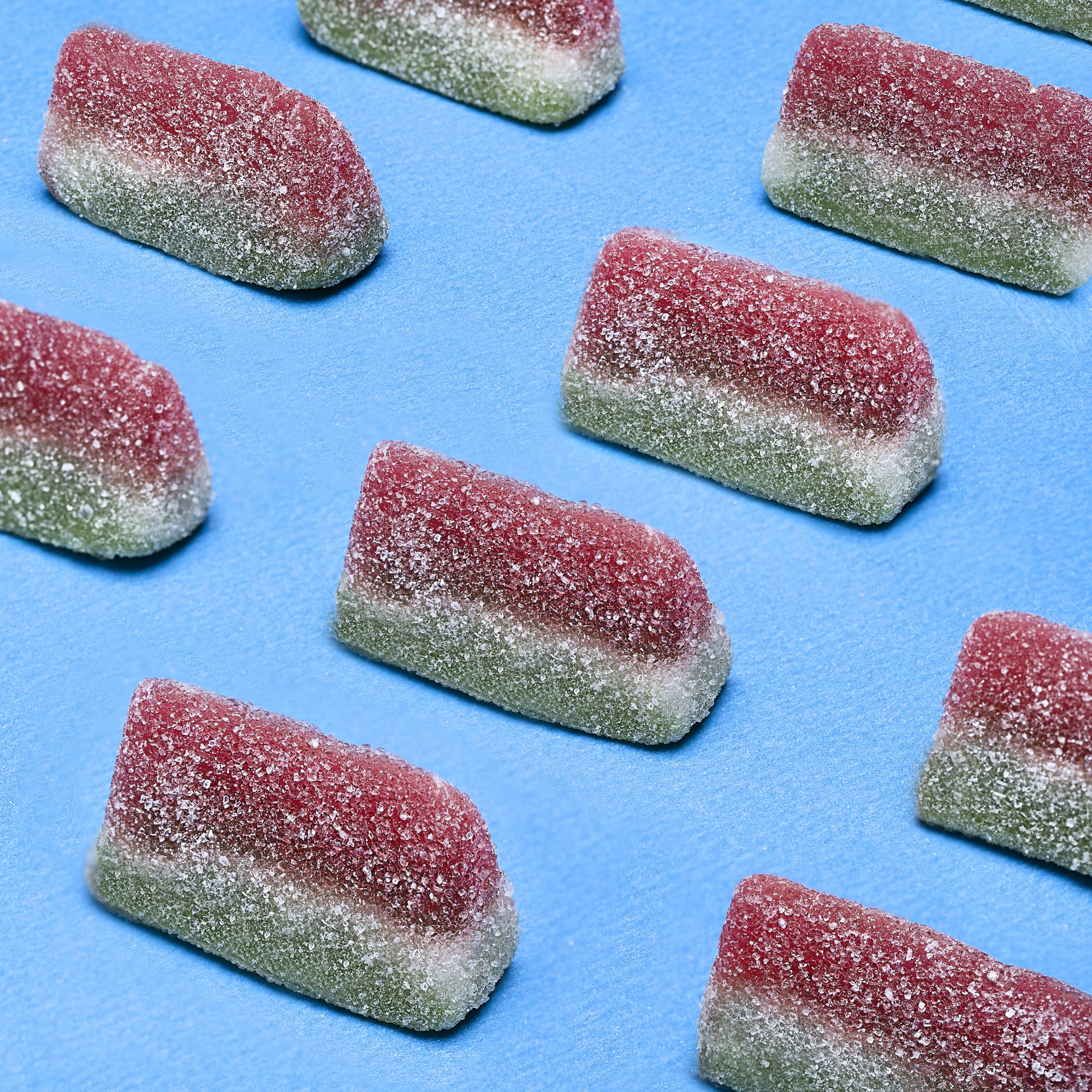 Kervan Watermelon Slices close-up highlighting soft chewy texture for snacking.