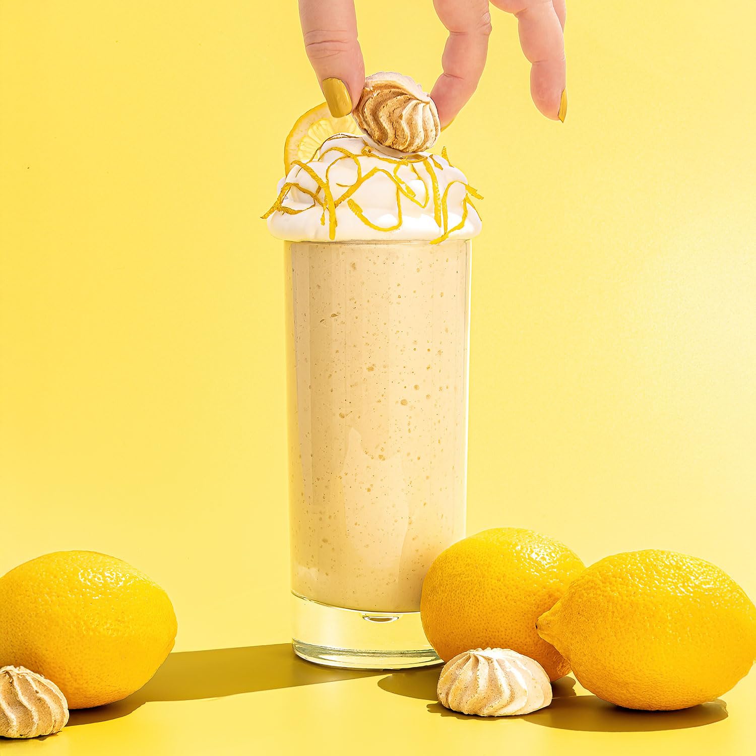 Keto Chow Lemon Meringue with added fat option like butter for richer flavor.