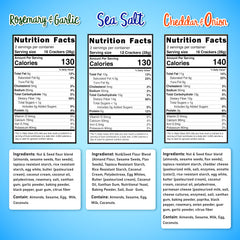 Keto Naturals Keto Crackers cheddar cheese flavor, high-fiber keto snack.