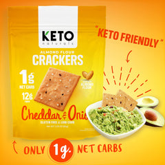 Keto Naturals crackers in a resealable snack bag for on the go