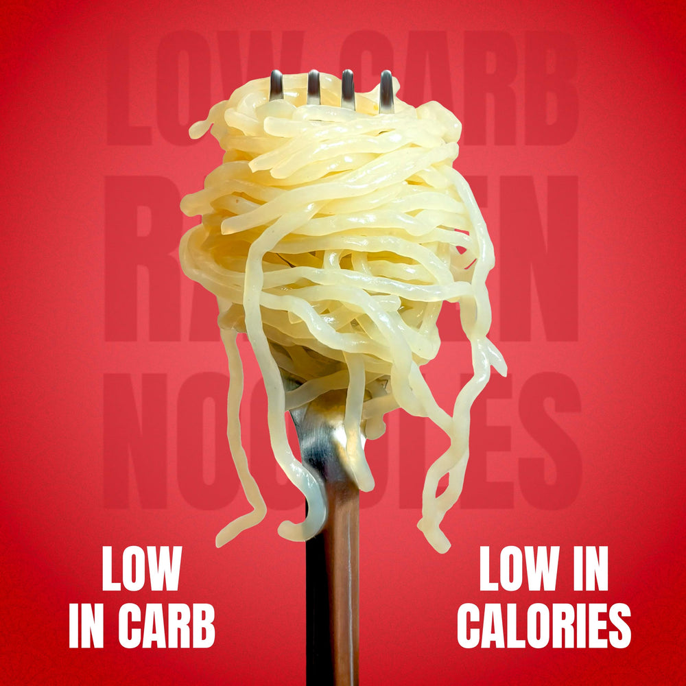 Keto Naturals Konjac noodles highlight low-carb, gluten-free options.