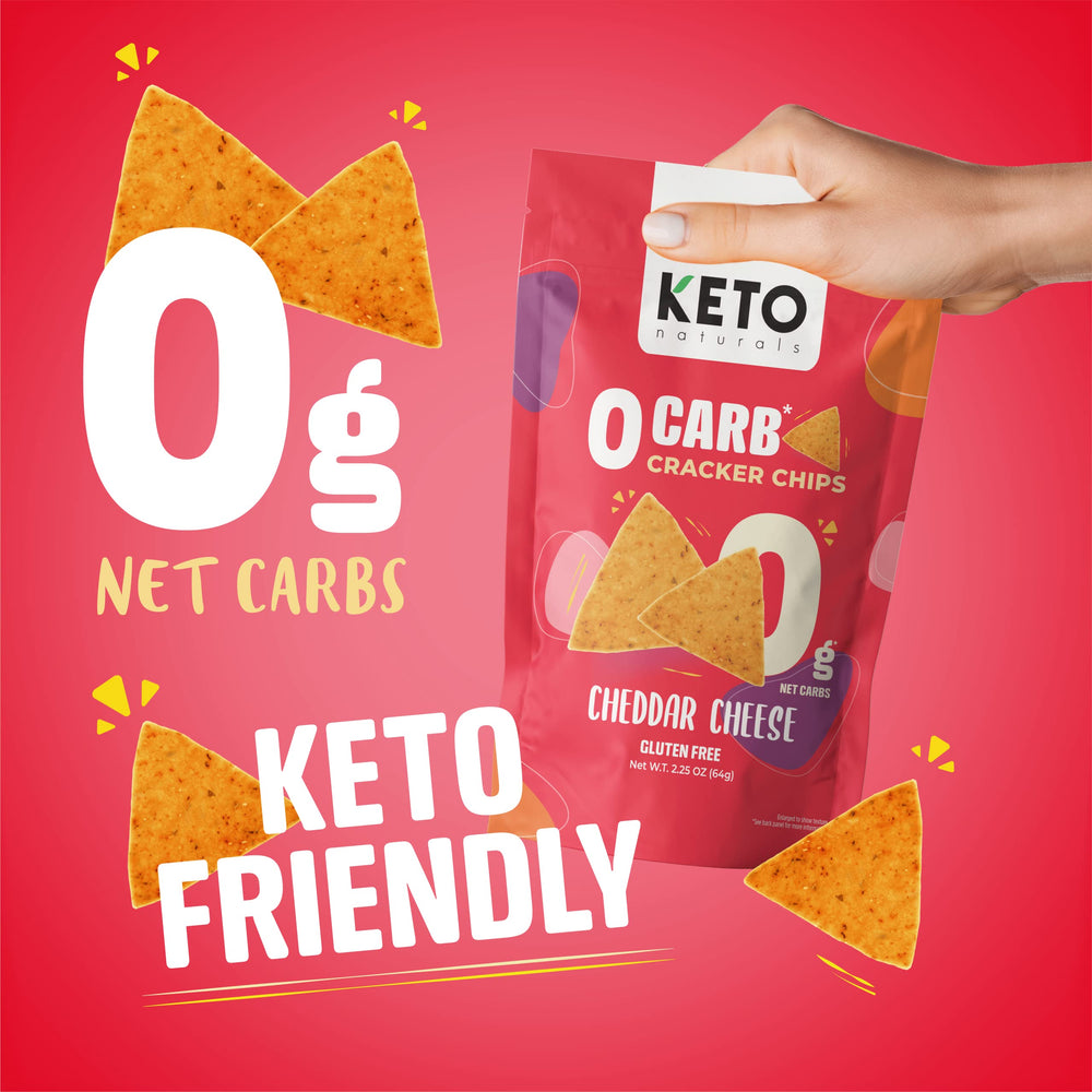 Keto Naturals Keto Crackers on-the-go snack displayed for busy days.