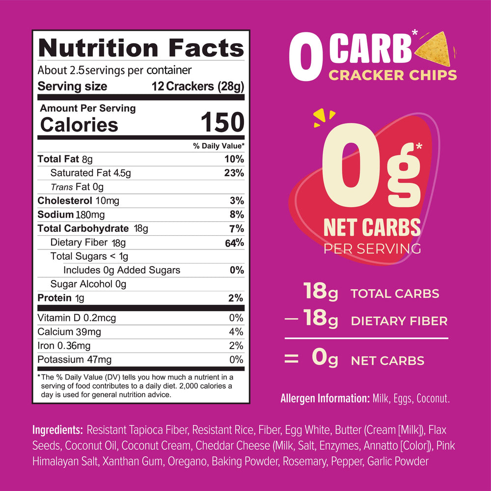Keto Naturals Sea Salt crackers served with dip on plate, gluten-free