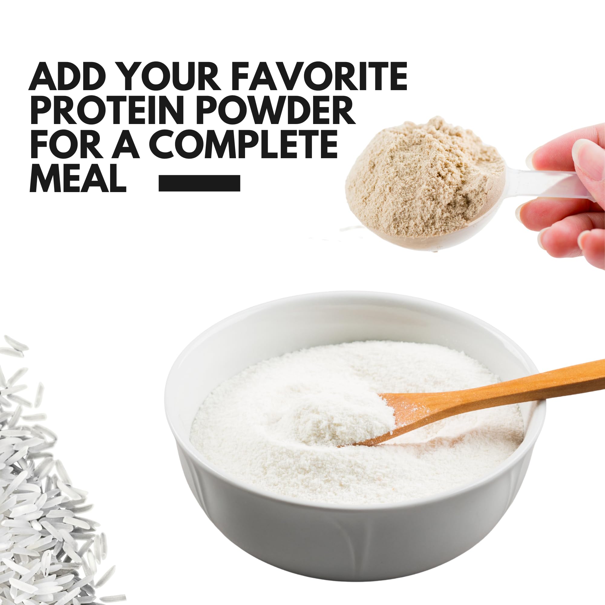 Ketostat Rice Cream 3lb bag emphasizes value and pantry-friendly portions.