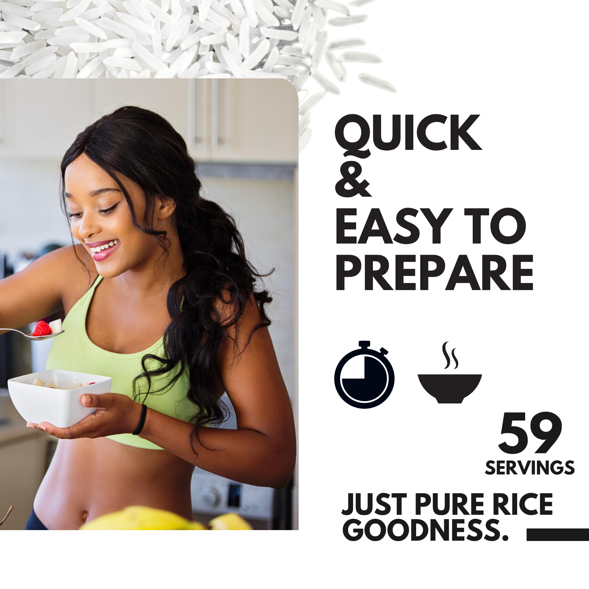 Ketostat Rice Cream pantry-storage scene illustrates long shelf life and prep potential.