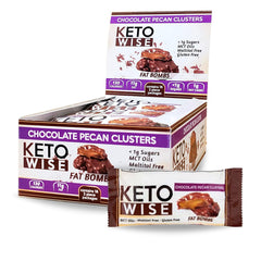 Keto Wise Fat Bombs pack shot: 16-pack convenience for keto-friendly snacking.