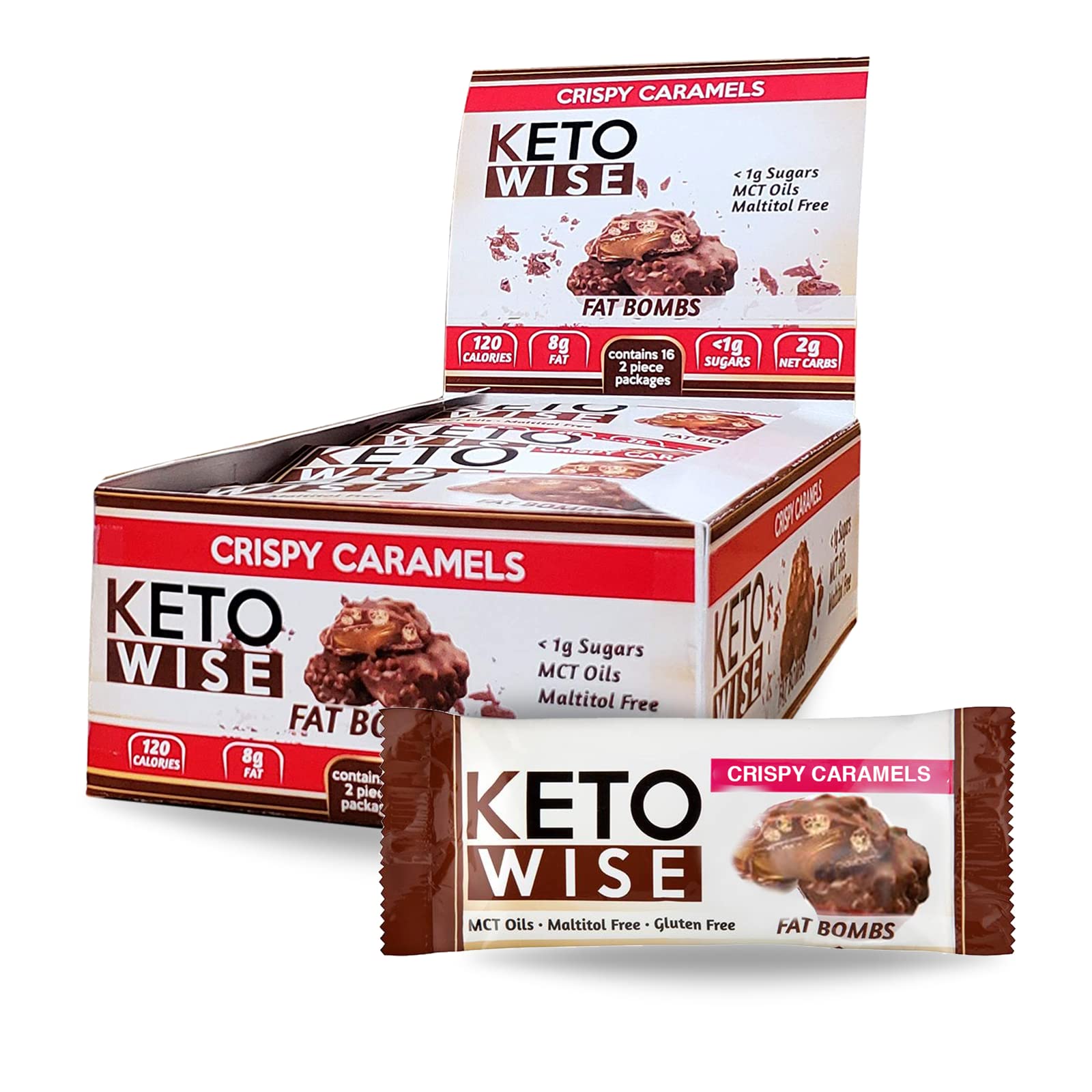 Keto Wise Fat Bombs box for convenient keto snacking