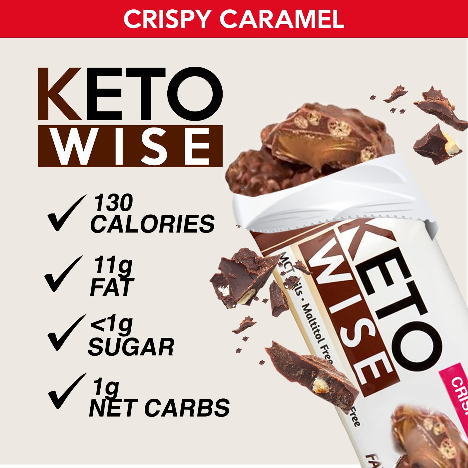 On the go packaging of Keto Wise Fat Bombs ready to enjoy