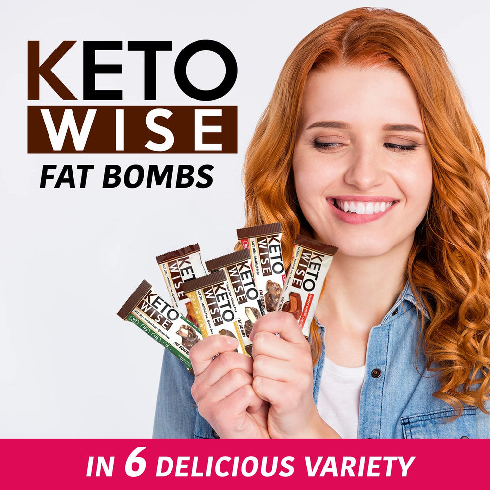 Keto Wise Fat Bombs zero added sugar indicator on pack