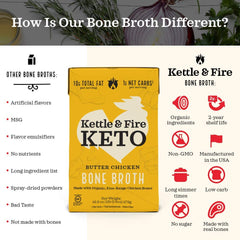 Kettle & Fire Butter Chicken broth as a curry-base for flavorful sauces.
