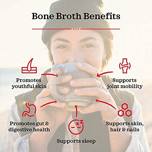 Kettle & Fire broth label close-up showing organic vegetables and purity.