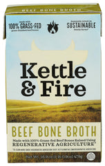 Kettle & Fire regenerative beef bone broth bottle for warming, comforting sips