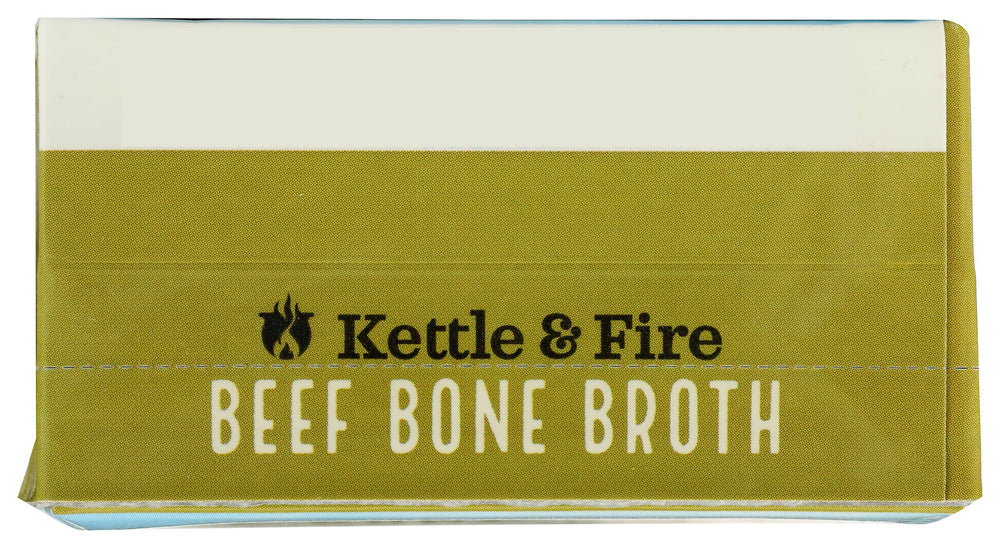 Kettle & Fire bone broth in cup ready to sip with cozy flavor