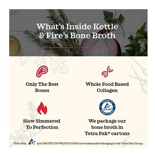 kettle-and-fire regenerative chicken bone broth mug steaming aroma offers comforting flavor when sipped