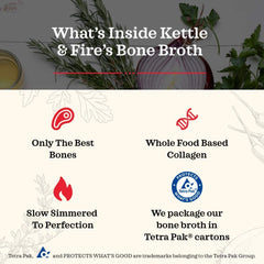 Kettle & Fire Variety Pack broth served cup evokes warm, comforting meals.