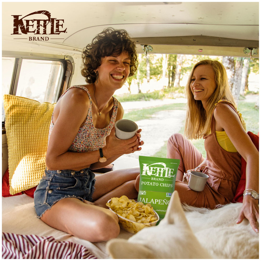 Kettle Brand Jalapeno 7.5-ounce bag ready for pantry snack cravings.