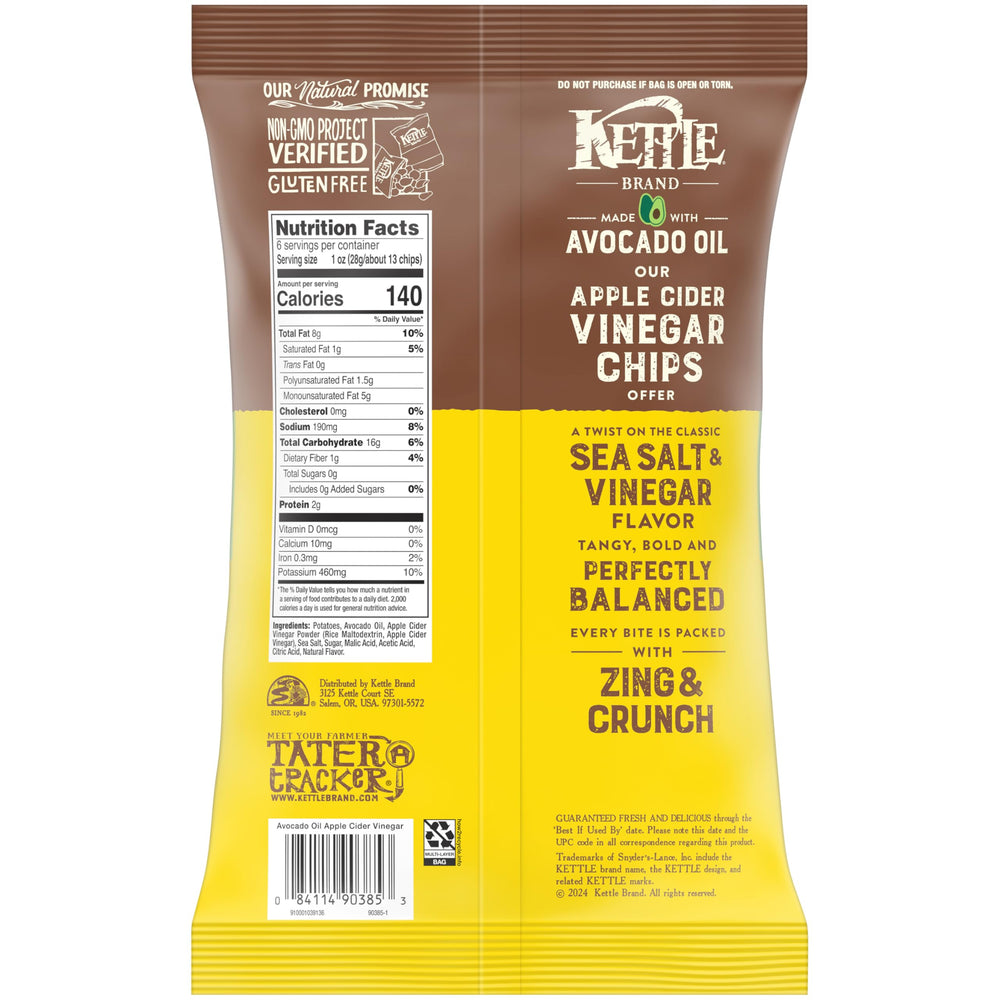 Kettle Brand chips close-up texture highlights bold flavor and crunch.