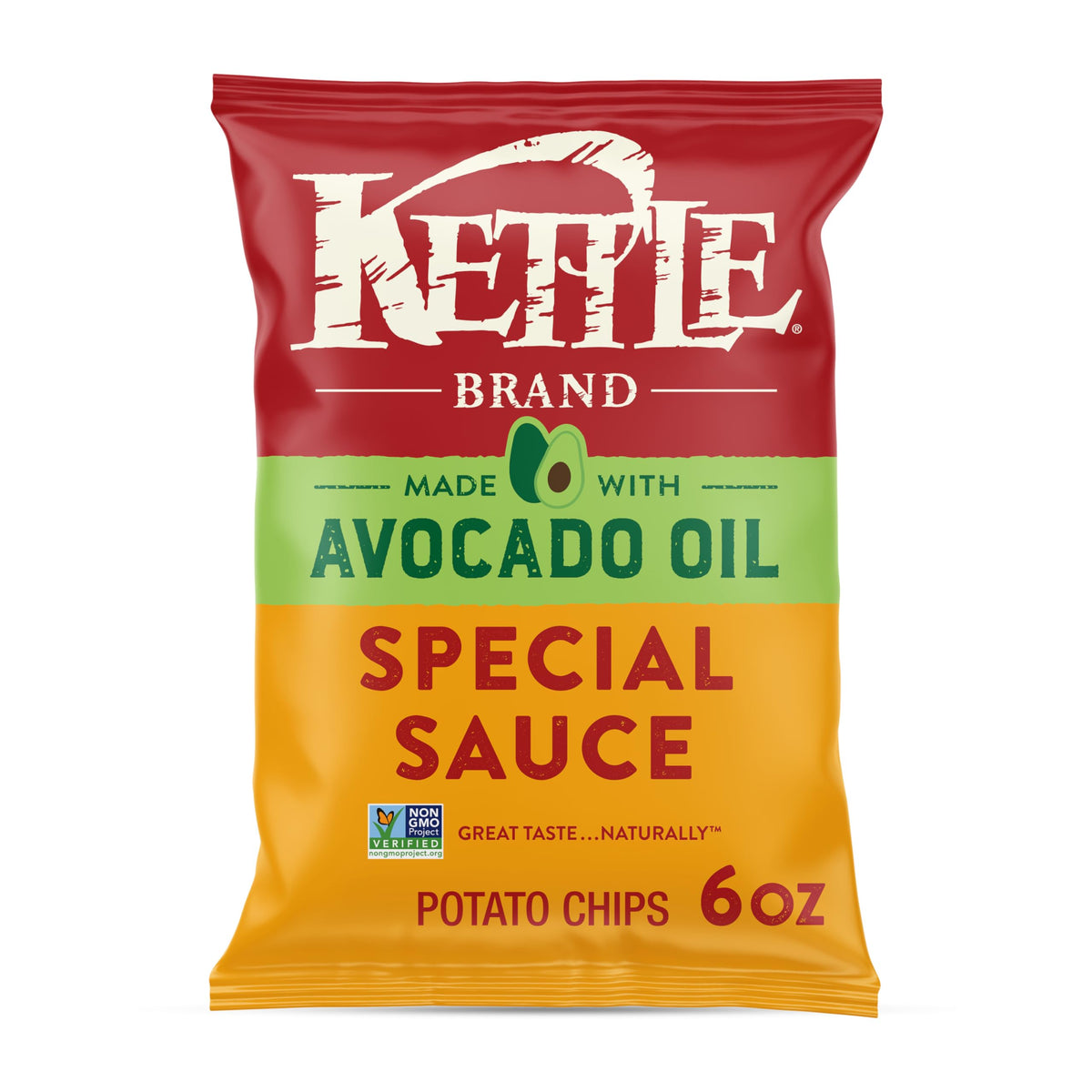 Kettle Brand avocado oil Special Sauce bag showing bold flavor appeal