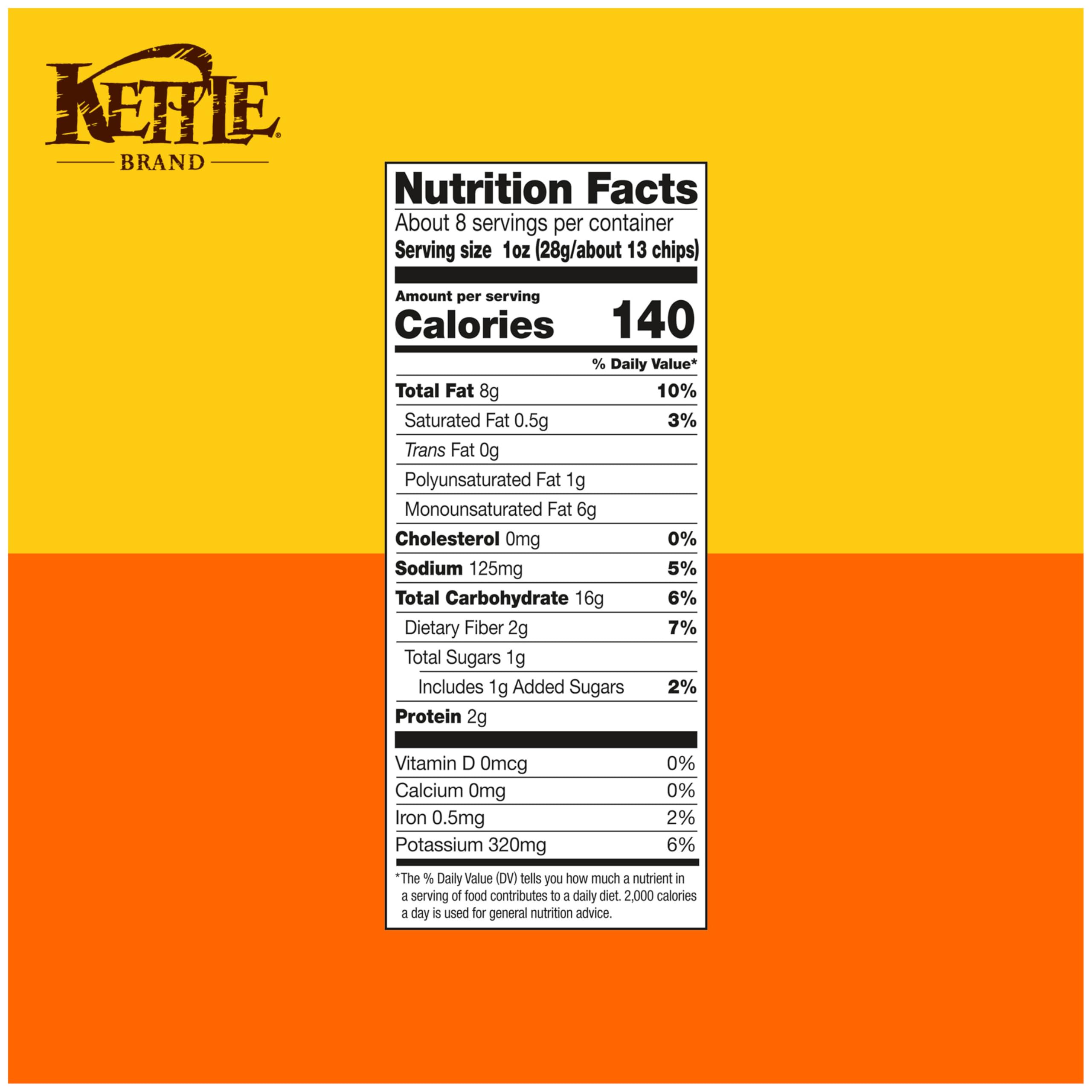 Kettle Brand Backyard Barbeque chips close-up showing seasoned texture for crave-worthy crunch.