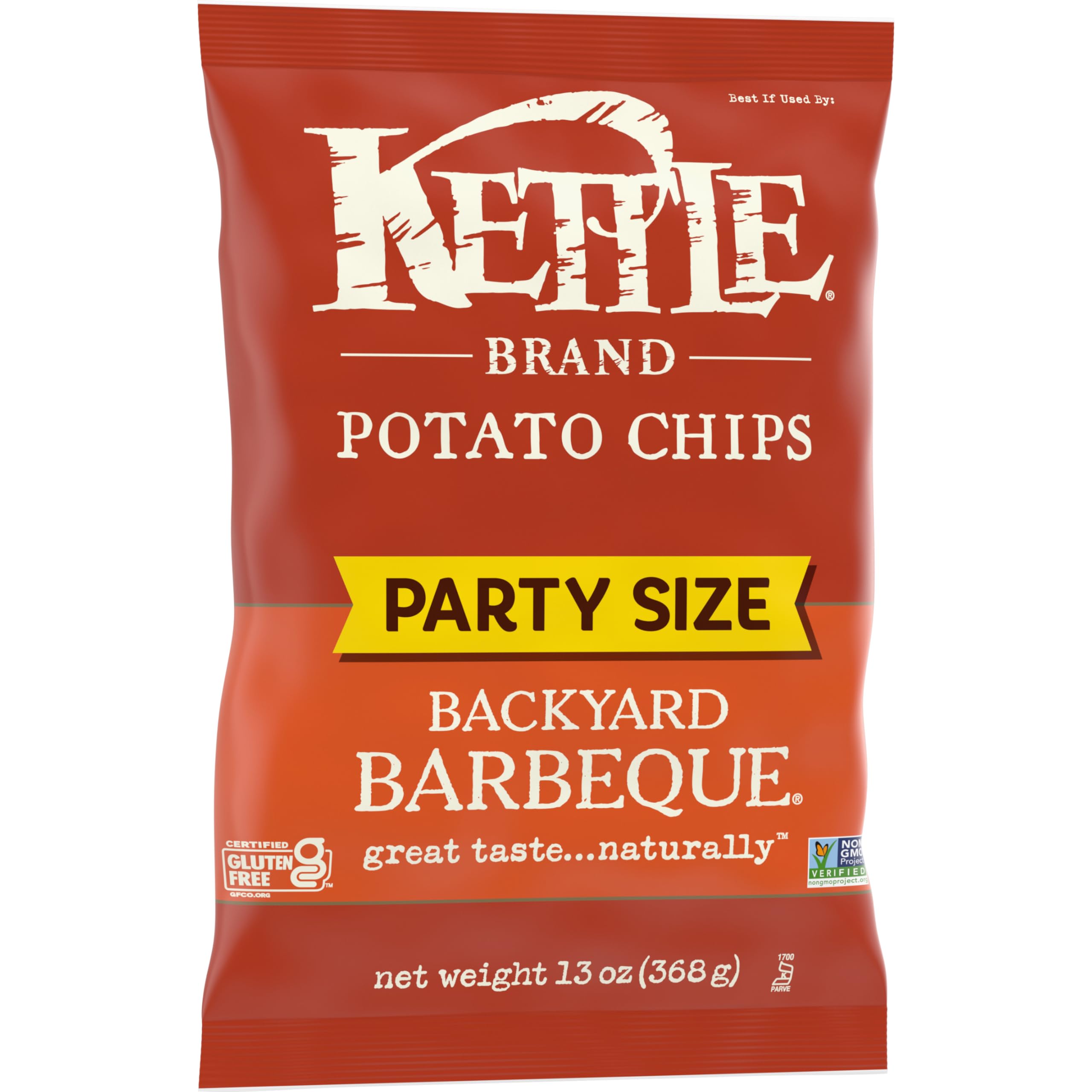 Kettle Brand Backyard Barbeque chips on a party spread for gatherings.