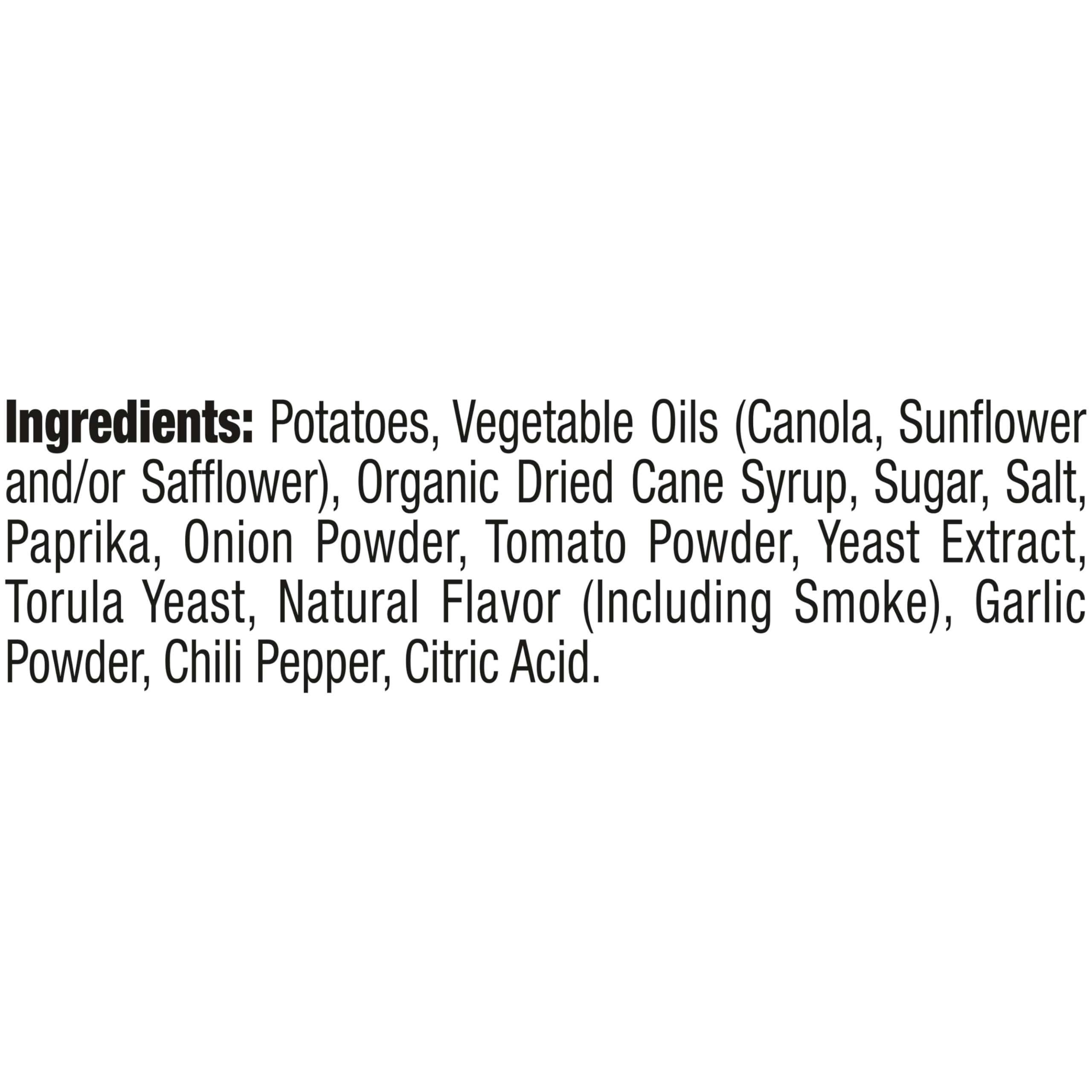 Kettle Brand Backyard Barbeque chips seasoning close-up emphasizes smoky, tangy, and sweet notes.