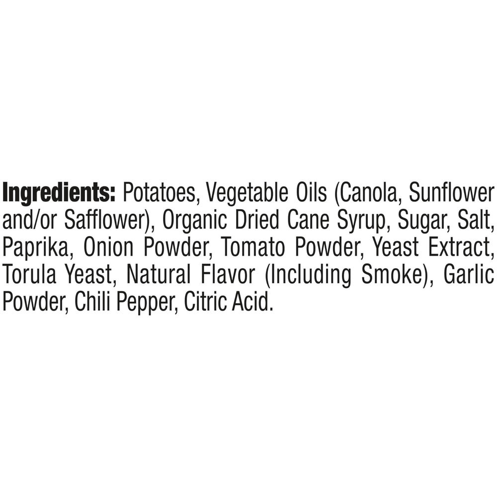Kettle Brand Backyard Barbeque chips seasoning close-up emphasizes smoky, tangy, and sweet notes.