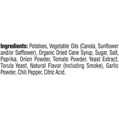 Kettle Brand Backyard Barbeque chips seasoning close-up emphasizes smoky, tangy, and sweet notes.