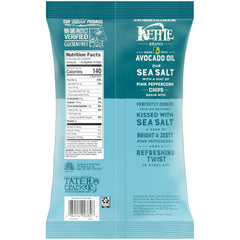 Kettle Brand chips pink peppercorn detail highlighting seasoning and color
