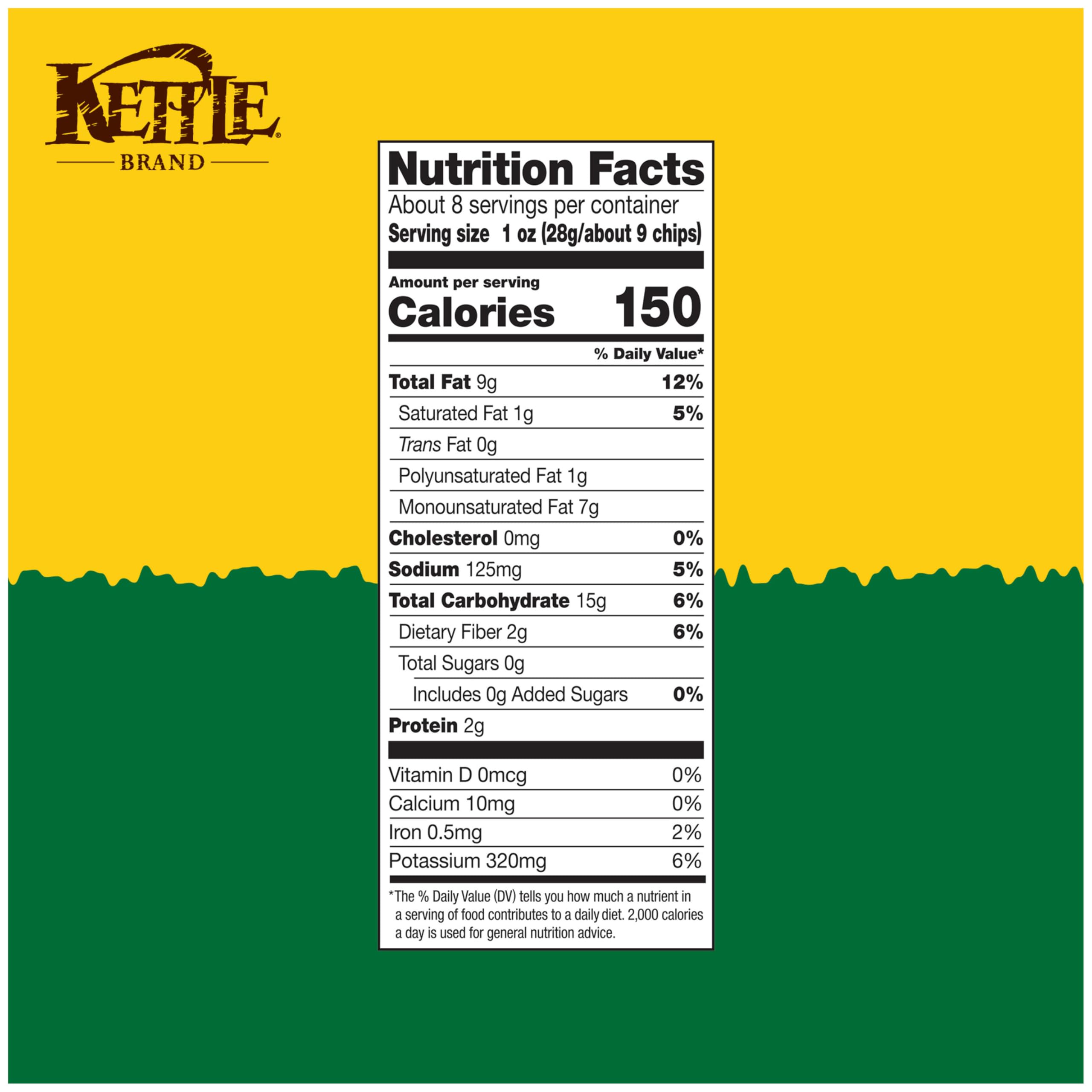 Close-up of dill pickle seasoning on Kettle Brand chips delivering tangy flavor