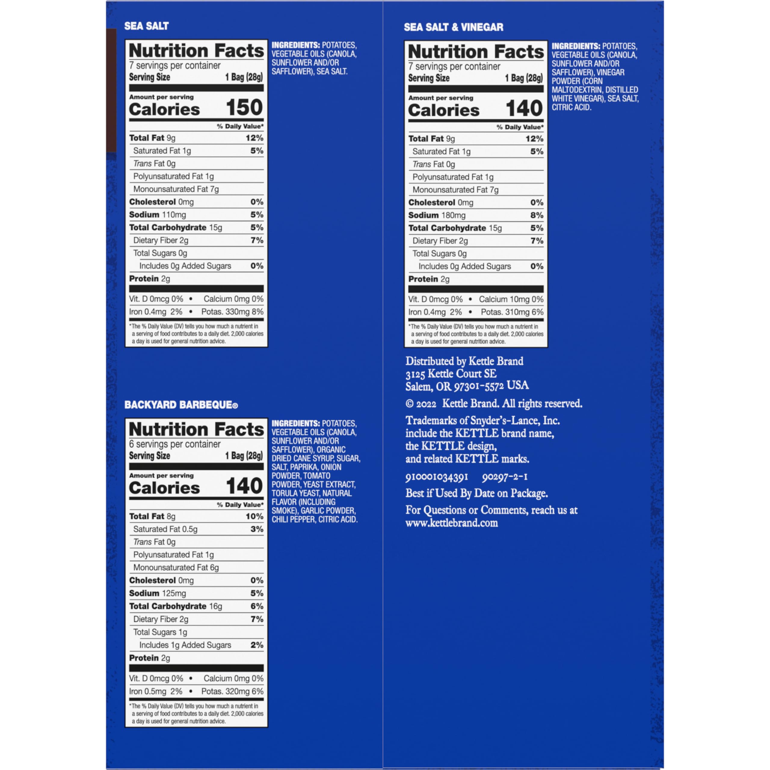Kettle Brand Gluten-Free Certification stamp visible on bag