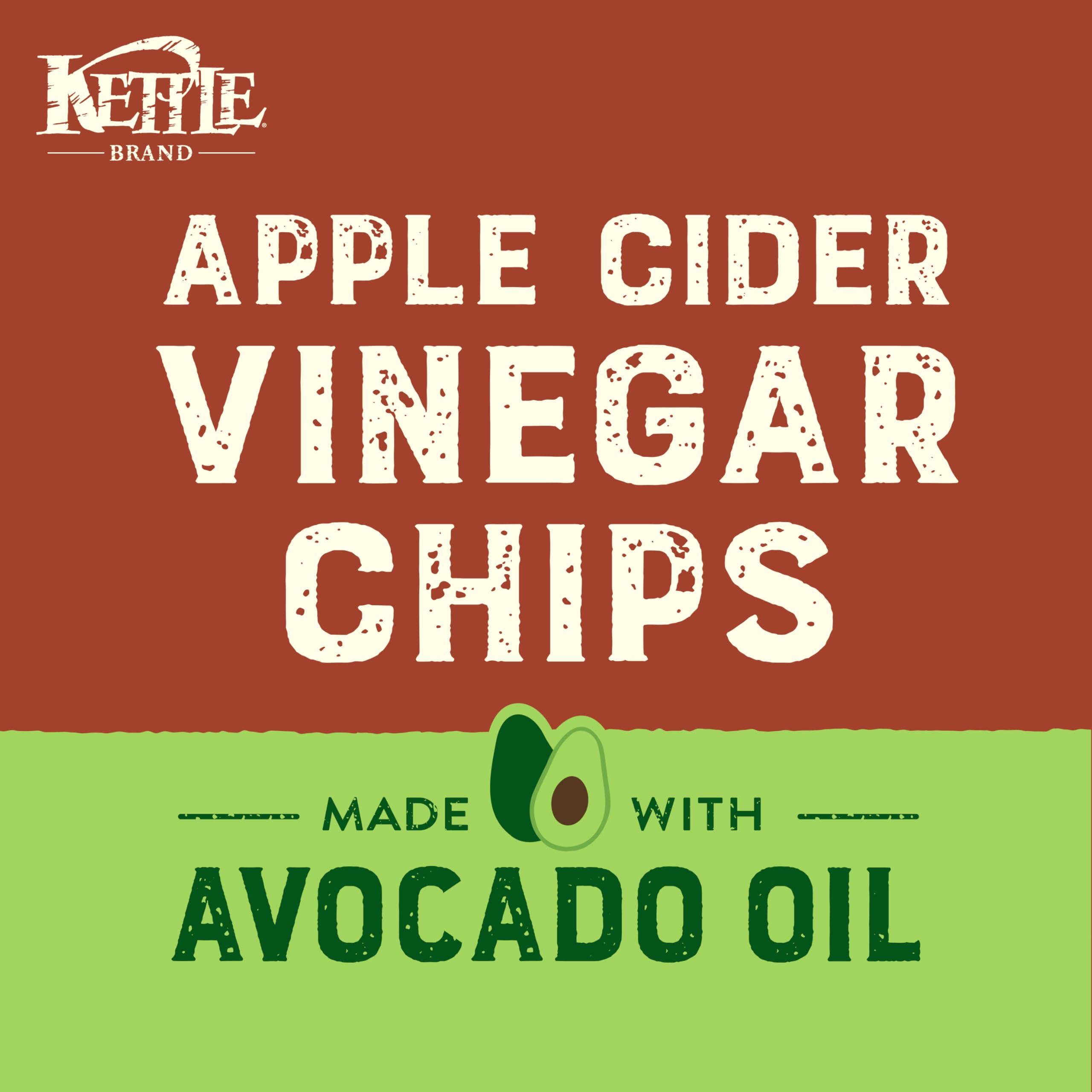Gluten-free, non-GMO chip packaging by Kettle Brand signals snack option.