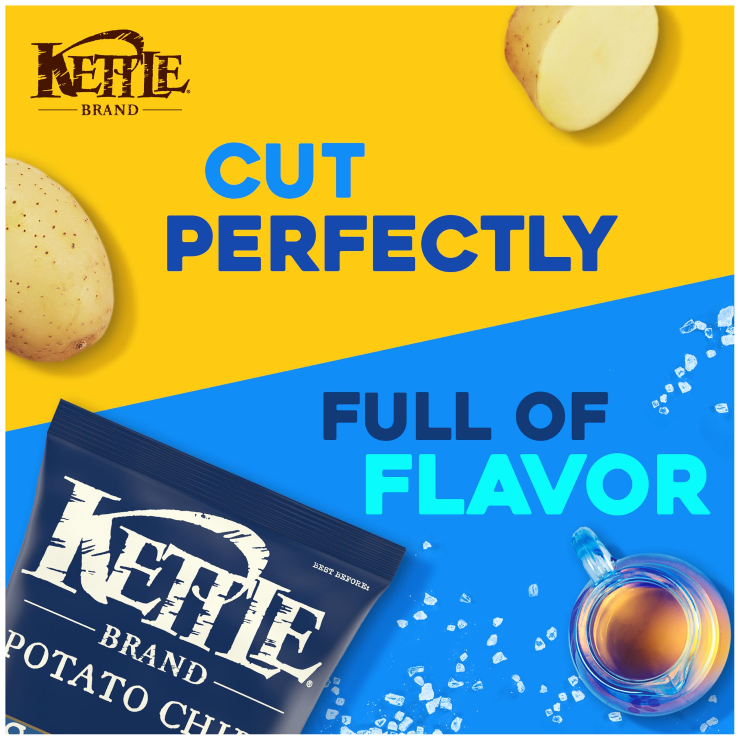 Gluten-free and Non-GMO labels on Kettle Brand chips
