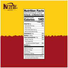 Kettle Brand Habanero Lime chips close-up highlights vivid seasoning for bold flavor.